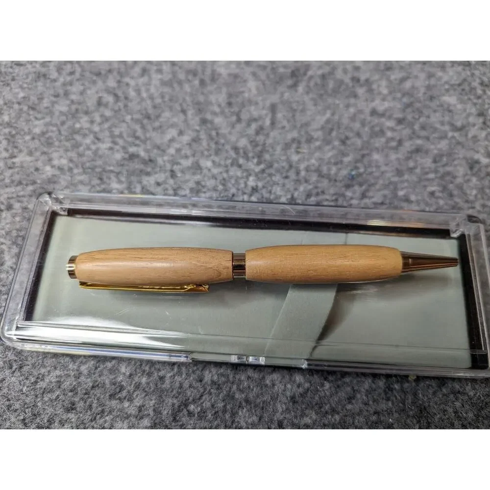 Slimline‎ Twist Pen Gold finish Black Limba Body Hand Turned Pen